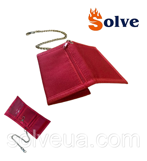 Гаманець з ланцюжком тактичний Solve портмоне red KT6000110 solve