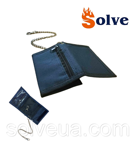 Гаманець з ланцюжком тактичний Solve портмоне dark blue KT6000112 solve