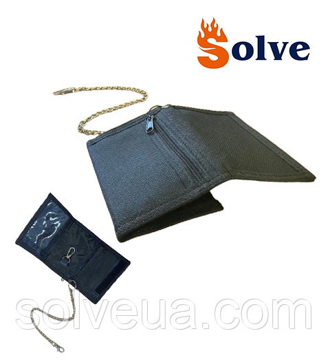 Гаманець з ланцюжком тактичний Solve портмоне black KT6000102 solve