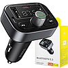 Fm модулятор з Bluetooth з функцією гучного зв'язку Фм трансмітер в прикурювач автомобільний з usb Baseus, фото 10