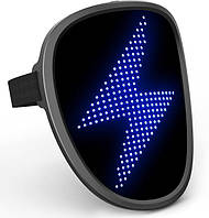 Світлодіодна LED маска Minimask Світна маска для дітей на Гелловін з різними анімаціями, до 8 годин роботи