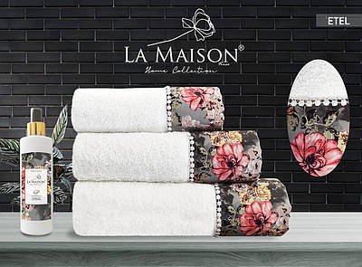 Подарунковий набір рушників La Maison з ароматом Etel Ekru (3 шт)