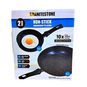 Набір з 2 алюмінієвих сковорідок з антипригарним покриттям Non-Stick Aluminum Fry Pans