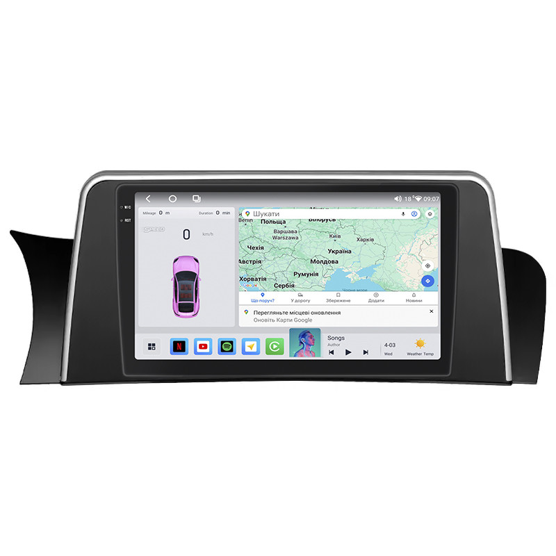 Штатна магнітола Lesko для BMW X3 II (F25) Рестайлінг 2014-2017г 9" 4/64 QLED CarPlay 4G Wi-Fi GPS 360 Prime