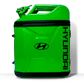 Каністра бар 20л із посудом «Hyundai» Салатовий другові на День Народження