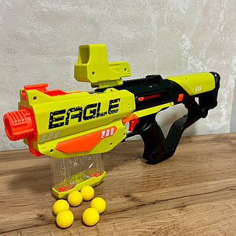 Уцінений товар!  Іграшкова зброя автомат з м'якими кульками 6 шт 391