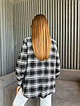 Жіноча молодіжна сорочка в клітинку з кишенями на грудях (р. 42-48) 2131077, фото 9