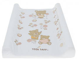 Сповивальний матрацик Tega Baby Teddy Bear Ведмедики 70*50 см білий