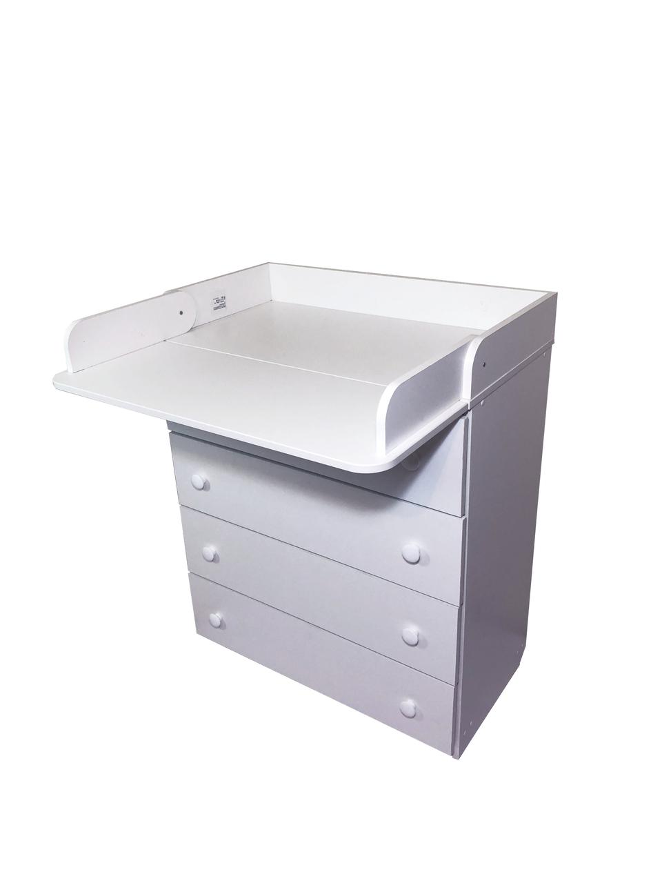 Сповивальний комод Baby Comfort Classic на 4 ящики білий