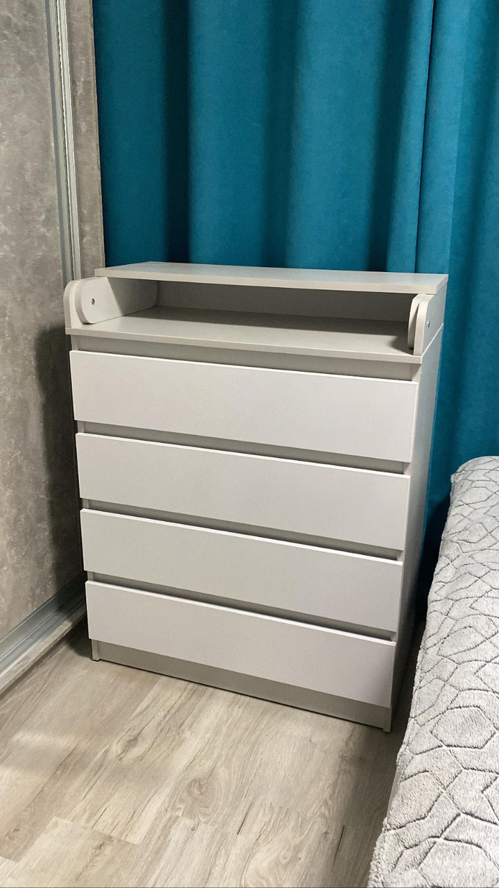 Сповивальний комод Baby Comfort CLASSIC SOFT білий + сірий