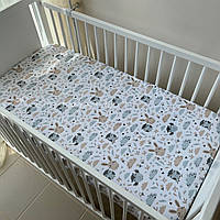 Простирадло непромокальне Baby Comfort на гумці 60 х 120 см Звірята