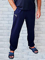 Мужские спортивные штаны джоггеры оптом с карманами накат (темно синий олива) р.52 56