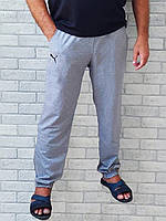Мужские спортивные штаны оптом с карманами низ на резинке накат (серые темно серые) р.52 56