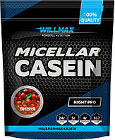 Міцелярний казеїновий протеїн Willmax Micellar Casein 900 г вишня