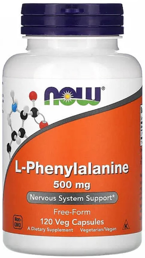 L-фенілаланін NOW L-Phenylalanine 500mg 120 капс