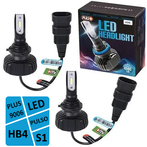 Світлодіодні LED лампи для авто HB4 PULSO S1 PLUS 9006, 6500K 9-32v, 4500Lm