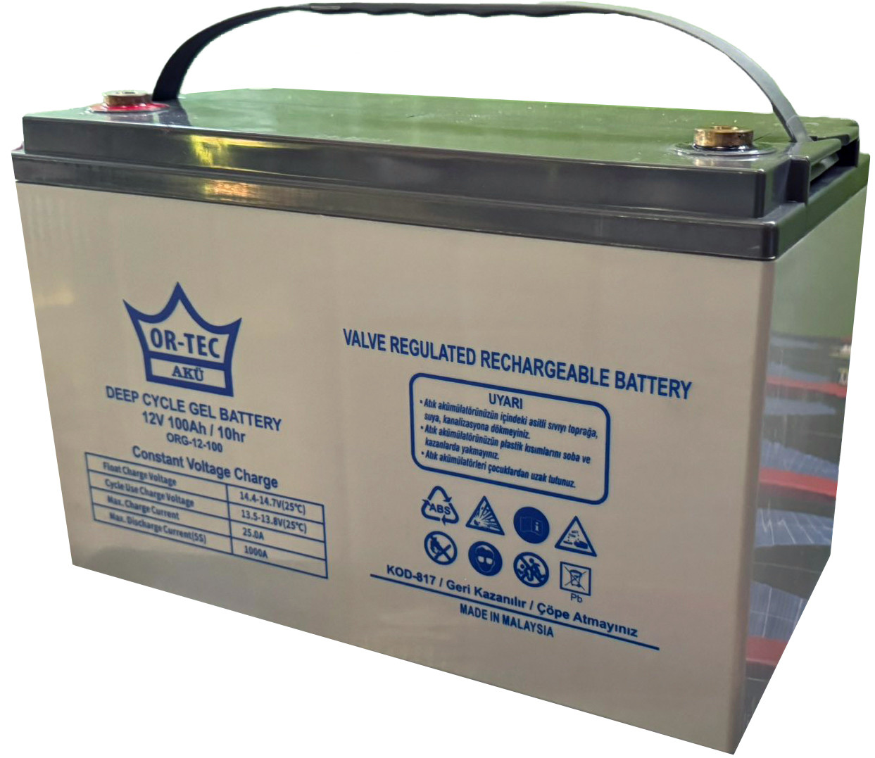 Акумулятор гелевий OR-TEC org12-100 12v 100ah