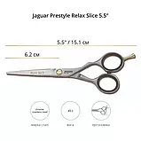 Ножиці перукарські прямі 5.5 Jaguar Pre Style Relax Slice J-82155, фото 4