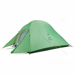 Надлегкий тримісний намет з футпринтом Naturehike Cloud Up 3 Updated NH18T030-T 210T (Зелений)