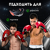 Капа для боксера кікбоксингу мма, Капа для пауерліфтингу бокса одностороння Hechpro HP-КАП ЧК, фото 7