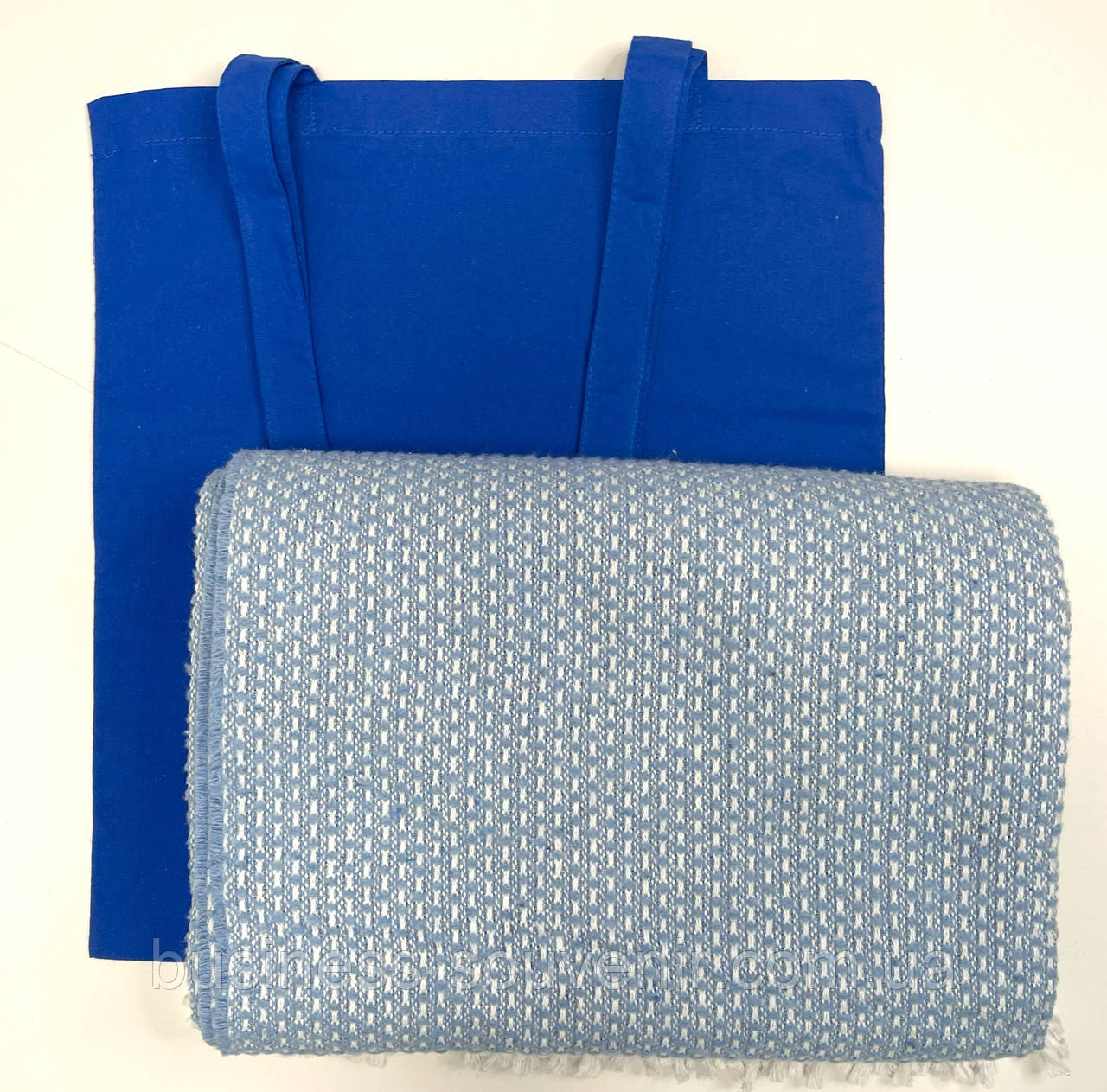 Плед Cotton з логотипом в сумці, фото 1