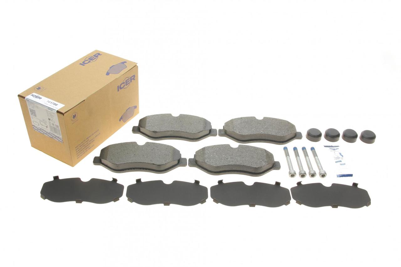 Передні колодки MB Sprinter 906/VW Crafter/MB Vito 639 2006→ (Brembo) — ICER (Іспанія) — 141786