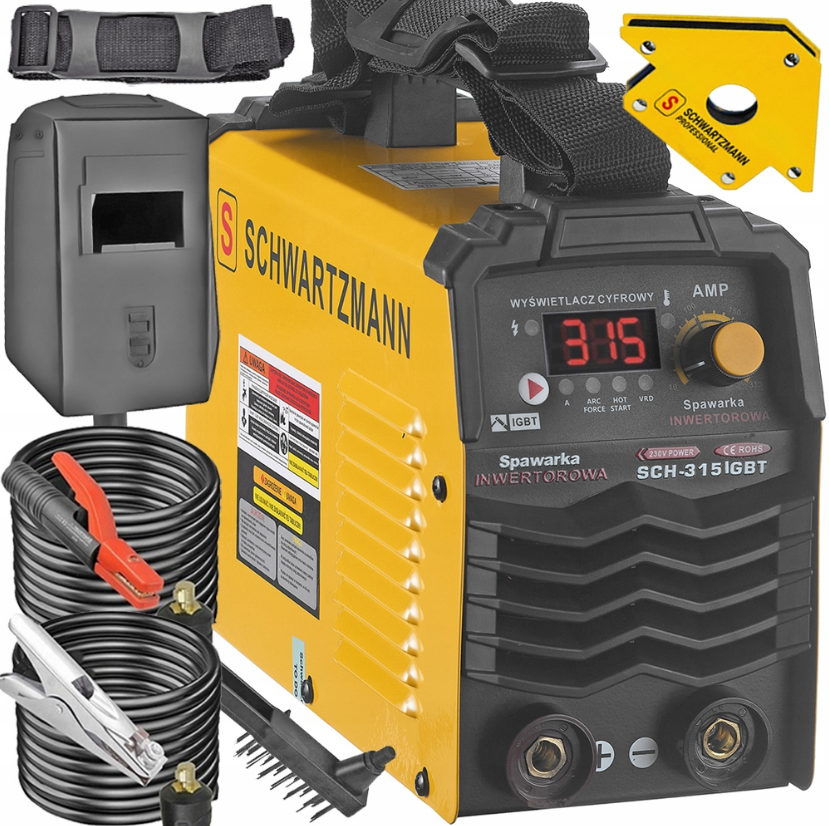 Інверторний зварювальний апарат 315A LCD MMA TIG Schwartzmann (Польща)