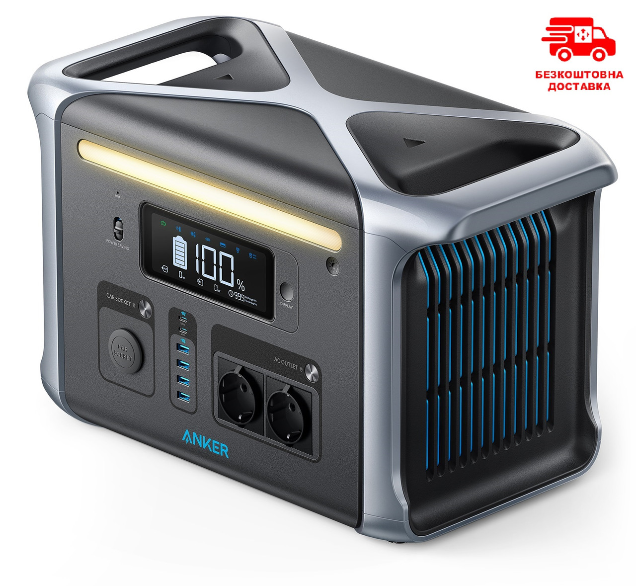 Зарядна станція Anker 757 (PowerHouse 757) 1229Wh, 1500W, LiFePO4, модель A1770, EU