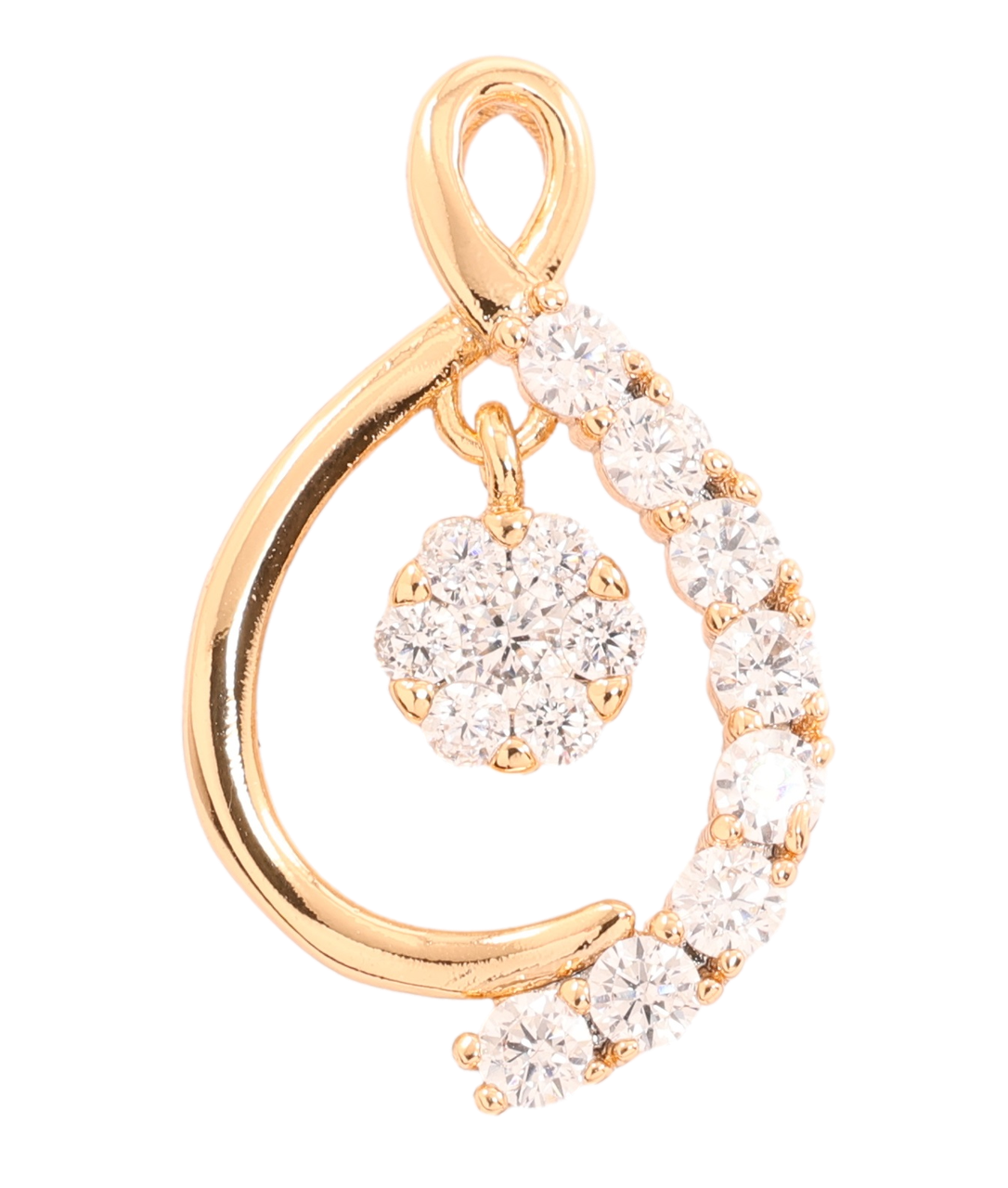 Кулон Xuping Позолота 18K «Декоративний візерунок з цирконієм» для ланцюжка до 2мм