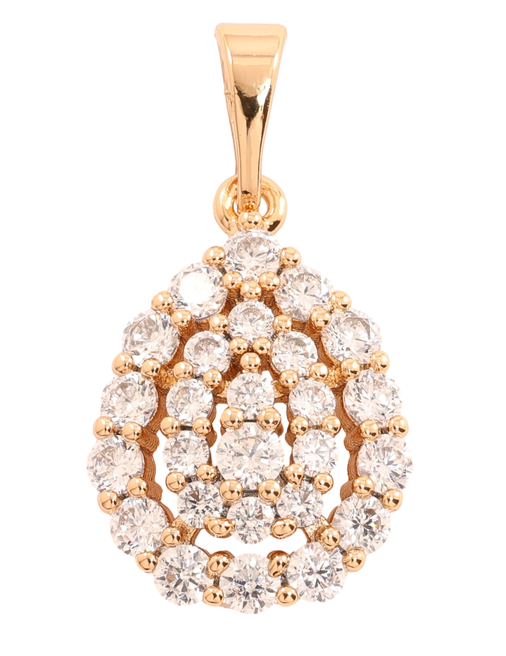 Кулон Xuping Позолота 18K «Крапелька інкрустація цирконієм» для ланцюжка до 5мм