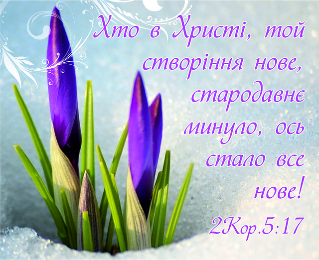 Міні-листівка: Хто в Христі, той створіння нове, ... # 110