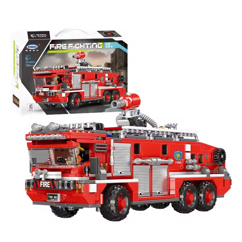 Конструктор дитячий ігровий пожежна машина 720 деталей, фото 1