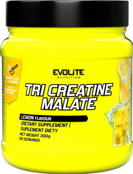 Креатин малат Evolite Nutrition Tri Creatine Malate 300 г Лимон