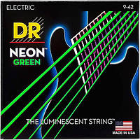 Струны DR NGE-9 Hi-Def Neon Green K3 Coated Light 9-42