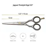 Ножиці перукарські прямі 5.5 Jaguar Pre Style Ergo J-82255, фото 3