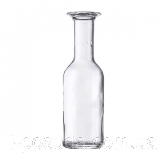 Скляний графин 250 мл для подачі спиртних напоїв, фото 1