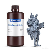 Фотополімерна смола високошвидкісна Anycubic High Speed Resin Grey (Сірий), 1kg