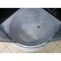 Душовий бокс Atlantis AKL 50P ECO GR 90х90х225 см на глибокому піддоні тоноване скло розсувні двері, фото 3