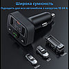 Фм модулятор з функцією гучного зв'язку Fm трансмітер в машину з гарним звуком з зарядкою Usb і PD Baseus, фото 4