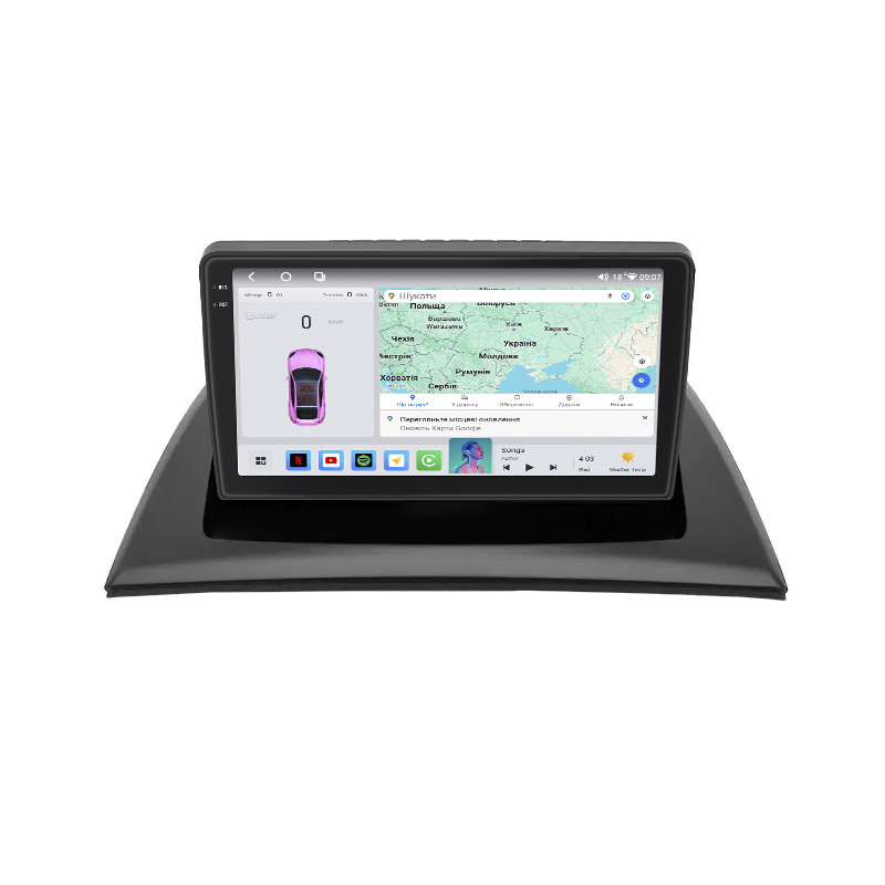 Штатна магнітола Lesko для BMW X3 I (E83) Рестайлінг 2006-2010г 9" 4/64 QLED CarPlay 4G Wi-Fi GPS 360 Prime