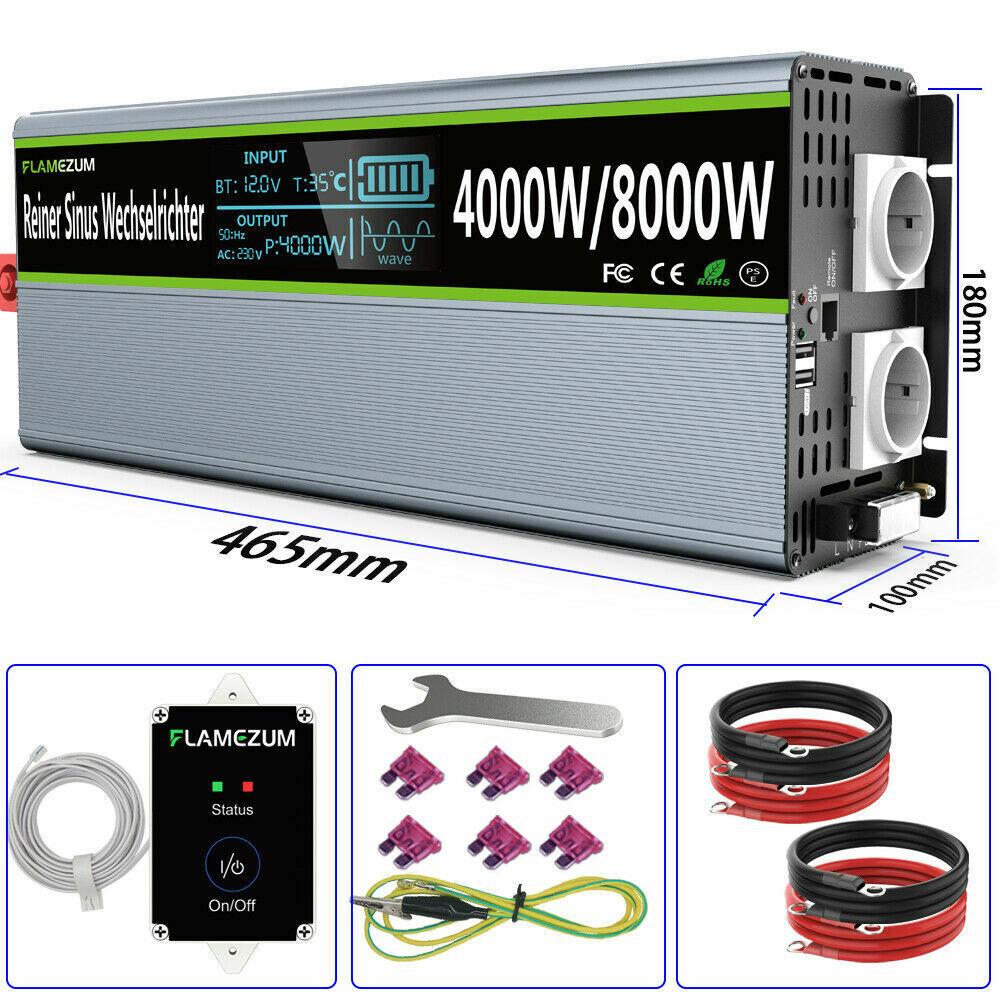 Iнвертор Преобразователь Сiнус 8000W12-24 вольт 220-230для котлiв чайникiв прiнтерiв