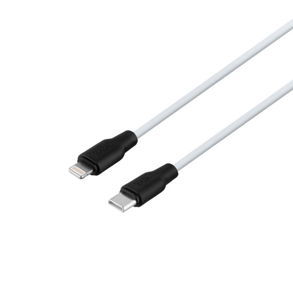 Кабель Lightning 1.0 m HOCO X21 20W (6931474742162) чорно-білий (коробка)