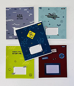 Зошит 12 аркушів Коса лінія Game zone 767204 12693Ф+2 1 вересня