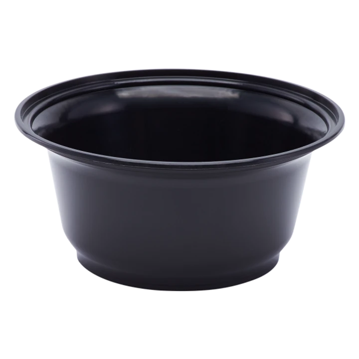 Одноразова Супниця D - 115/350 мл чорна гладка упаковка 750 шт, фото 1