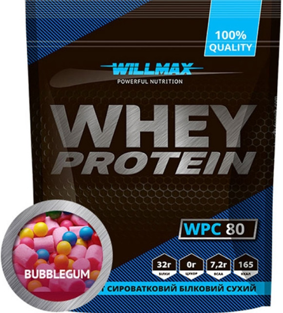 Сиворотковий протеїн Willmax Whey Protein 80 920 г Жуйка