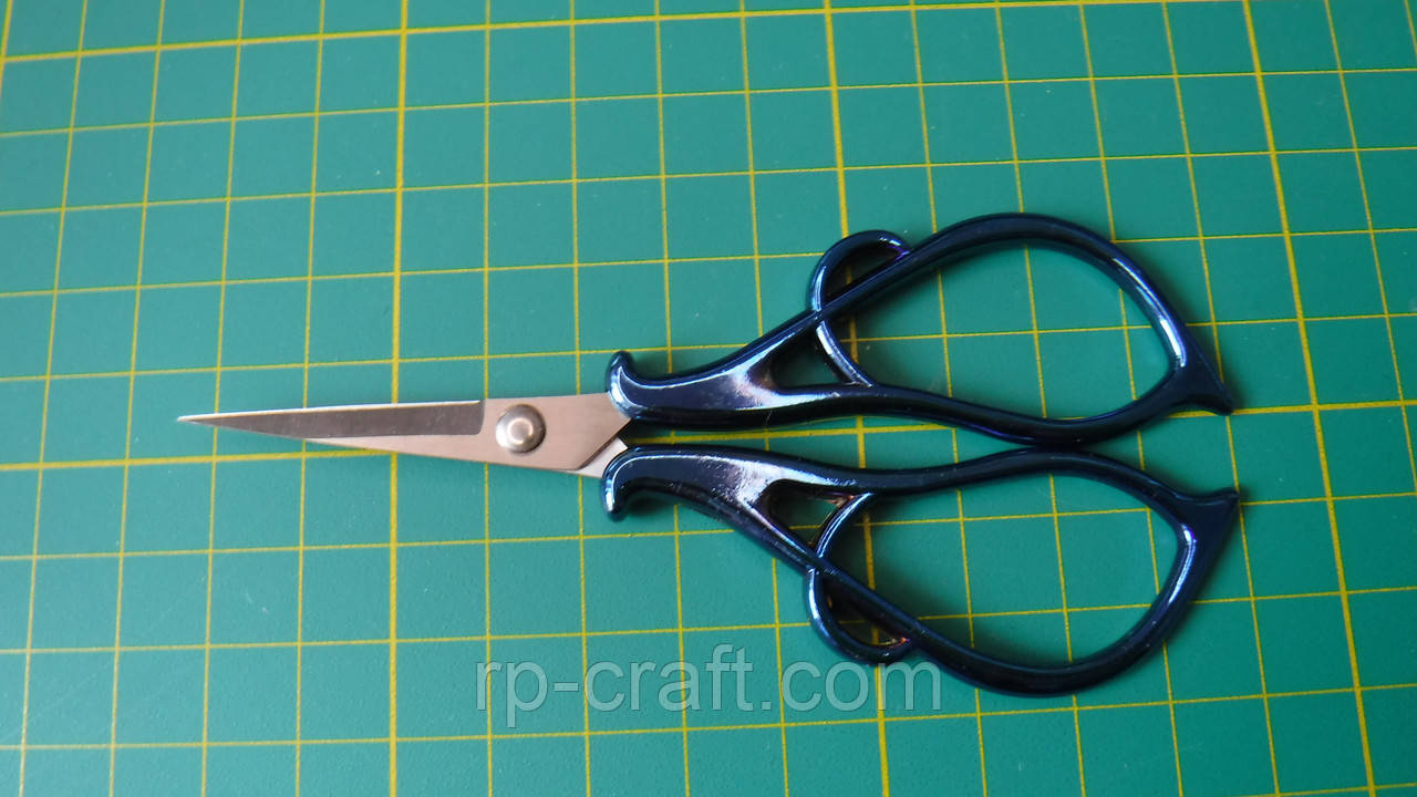 Ножиці для рукоділля. Сині, 52х111 мм, фото 1