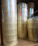 Скотч прозорий пакувальний односторонній 45х300 метрів Стрічка клейка поліпропіленова щільність 40 мікрон, фото 8