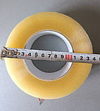 Скотч прозорий пакувальний односторонній 45х300 метрів Стрічка клейка поліпропіленова щільність 40 мікрон, фото 5