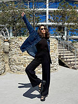 Джинсова сорочка жіноча стандартних розмірів, фото 5