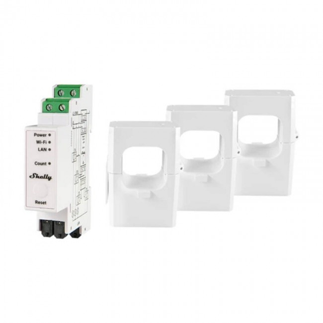 Shelly 2-directional miernik PRO 3EM 400A WIFI